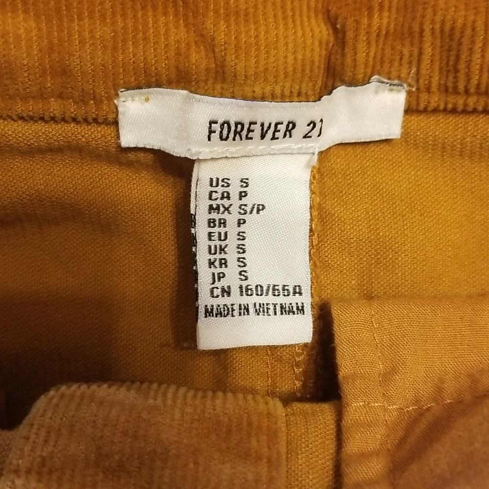 Forever 21 mustard corduroy skirt - Picture 4 of 8